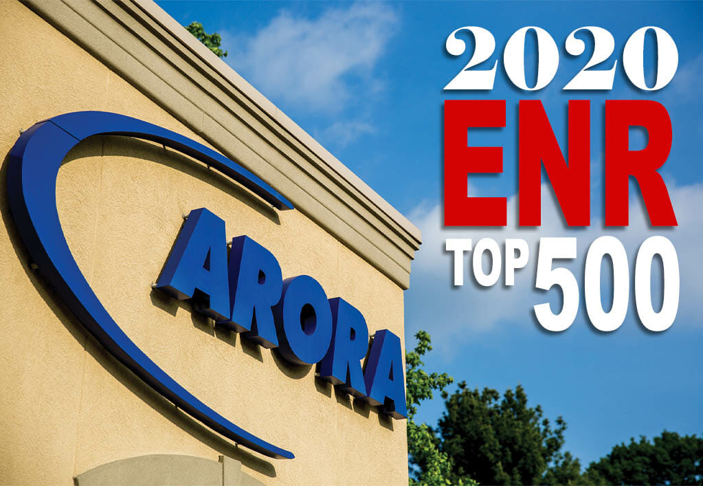 2020 ENR Top 500 Design Firms List Arora Engineers, Inc.